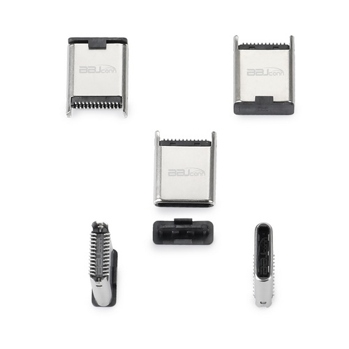 UC.02.52-1W-0001--TYPE-C 24P 公頭 立貼 帶EMC L=8.65