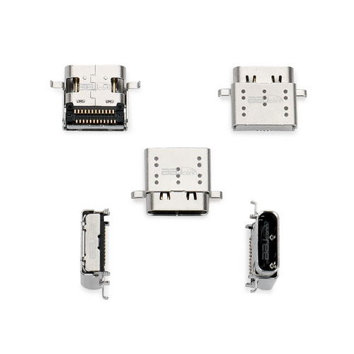 TYPE-C 24P 母座 板上雙殼L=9.17 雙排SMT CH=1.57 錫腳0.6==UC.01.52-1W-0004_調整大小